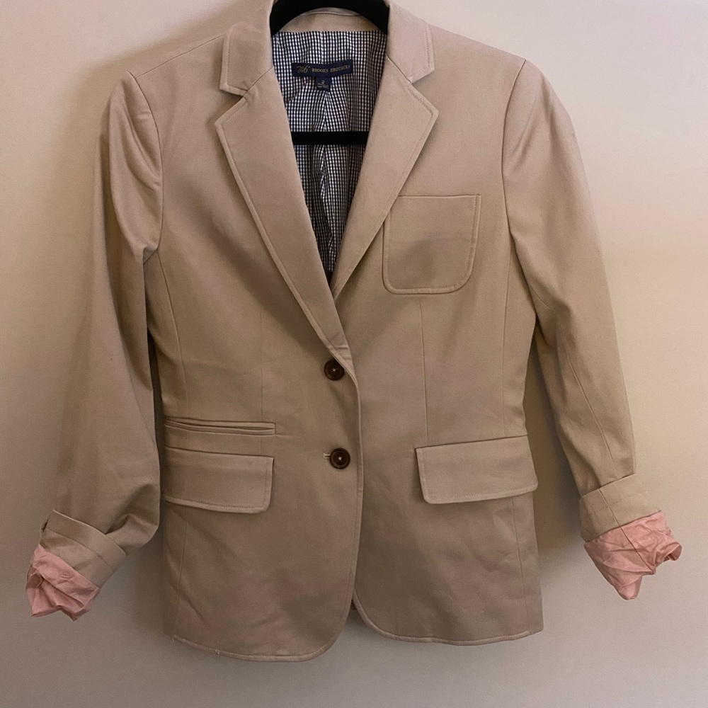 NWOT Cream/Tan Brooks Brothers Women’s Blazer